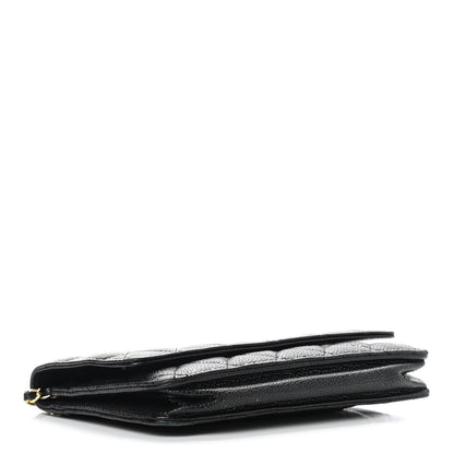 Chanel Caviar Quilted Wallet On Chain WOC Black 4 of 11