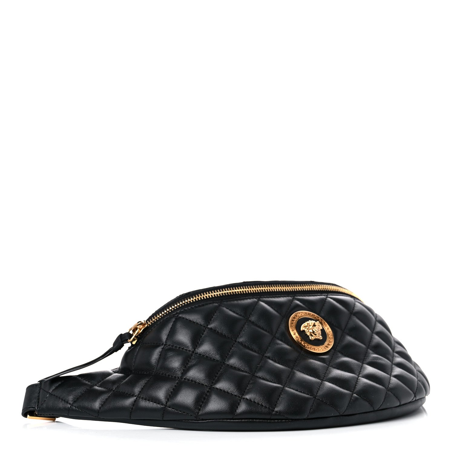 Versace Nappa Quilted Medusa Belt Bag Black 4 of 10