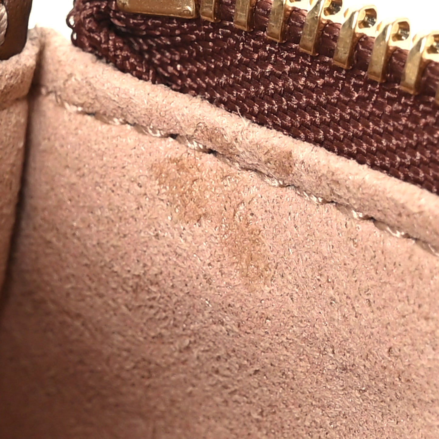 GG Supreme Monogram Wrist Wallet  Brown