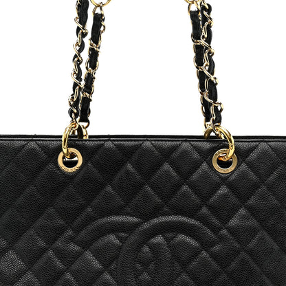 Chanel Caviar Quilted Grand Shopping Tote GST Black 9 of 11