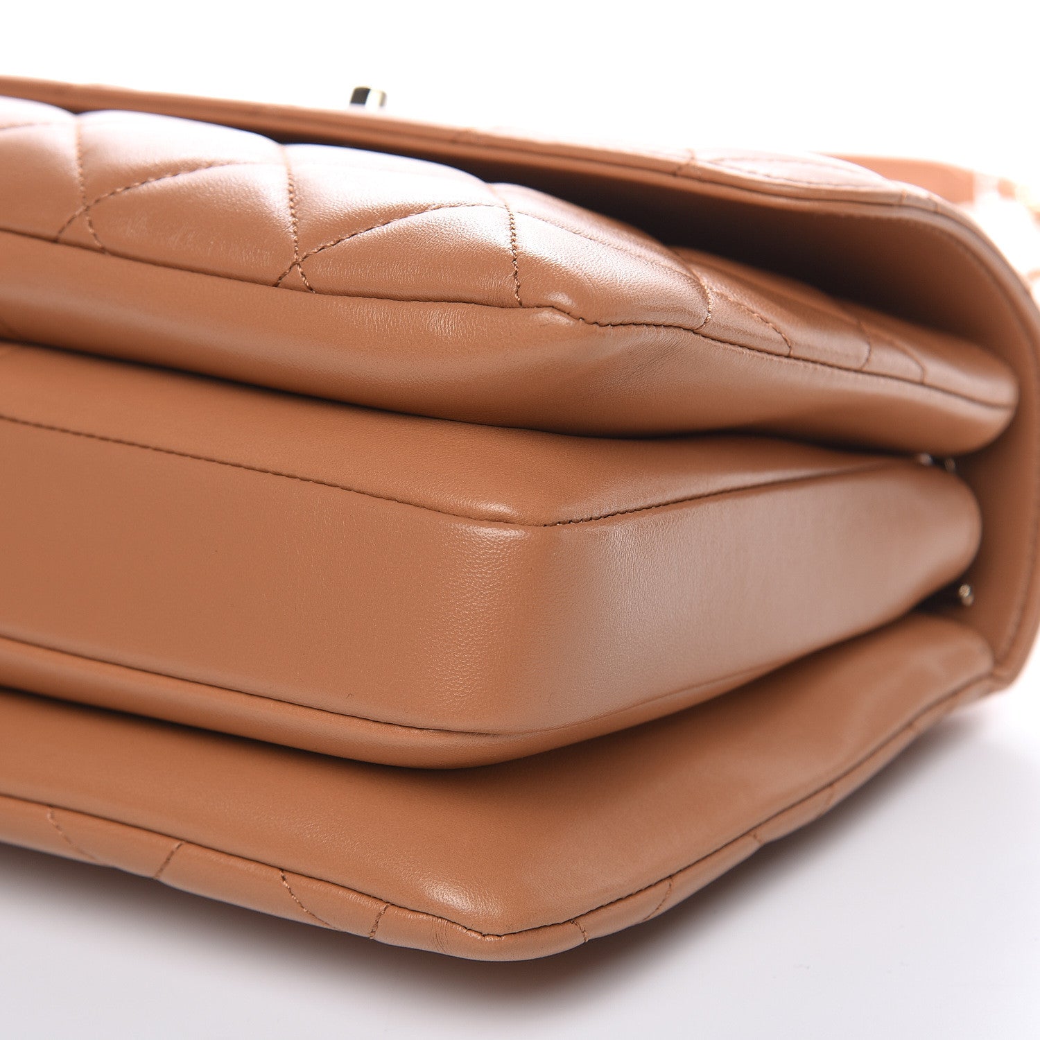 Chanel Lambskin Quilted Small Trendy CC Flap Dual Handle Bag Camel 9 of 11
