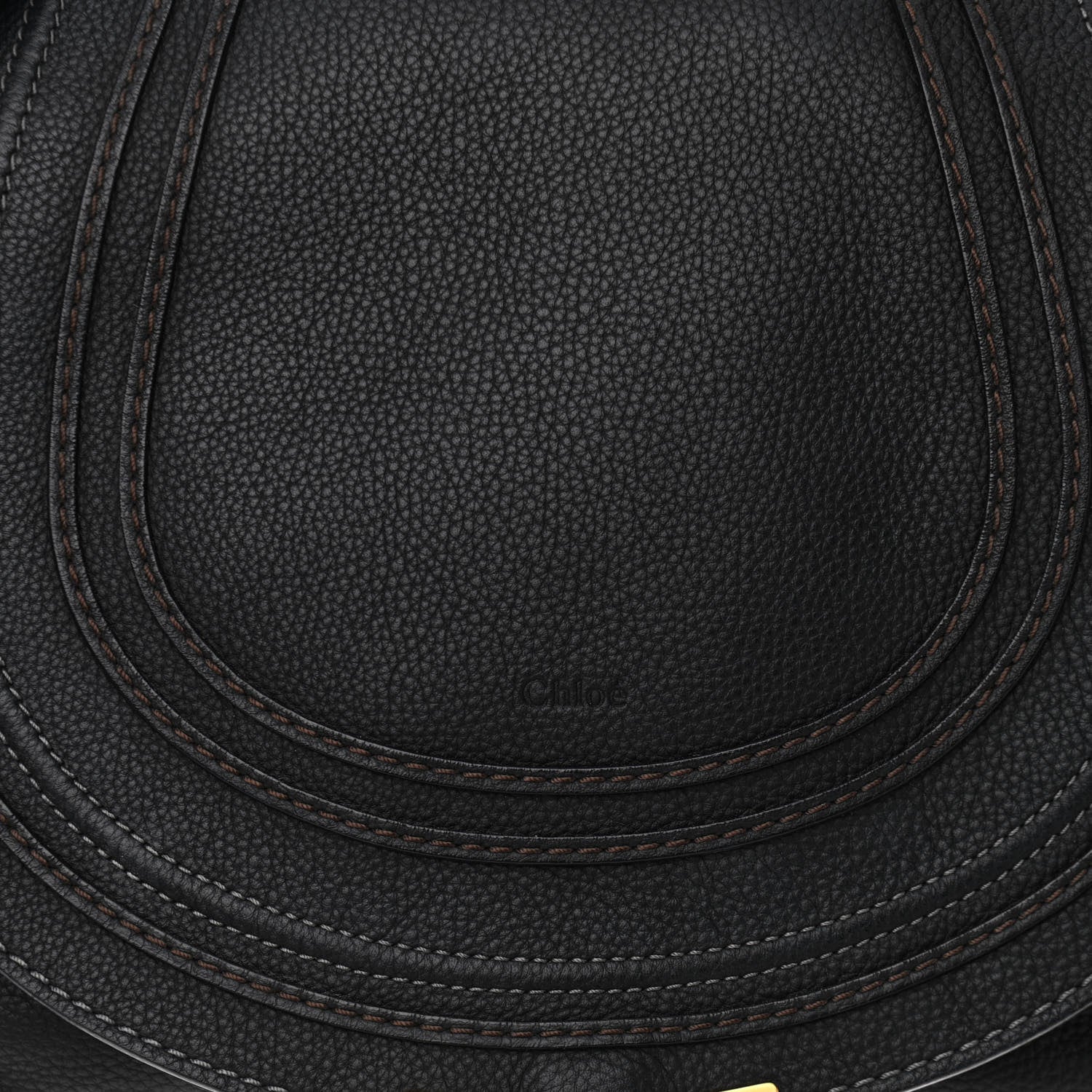 Chloe Calfskin Medium Marcie Round Crossbody Bag Black 9 of 15