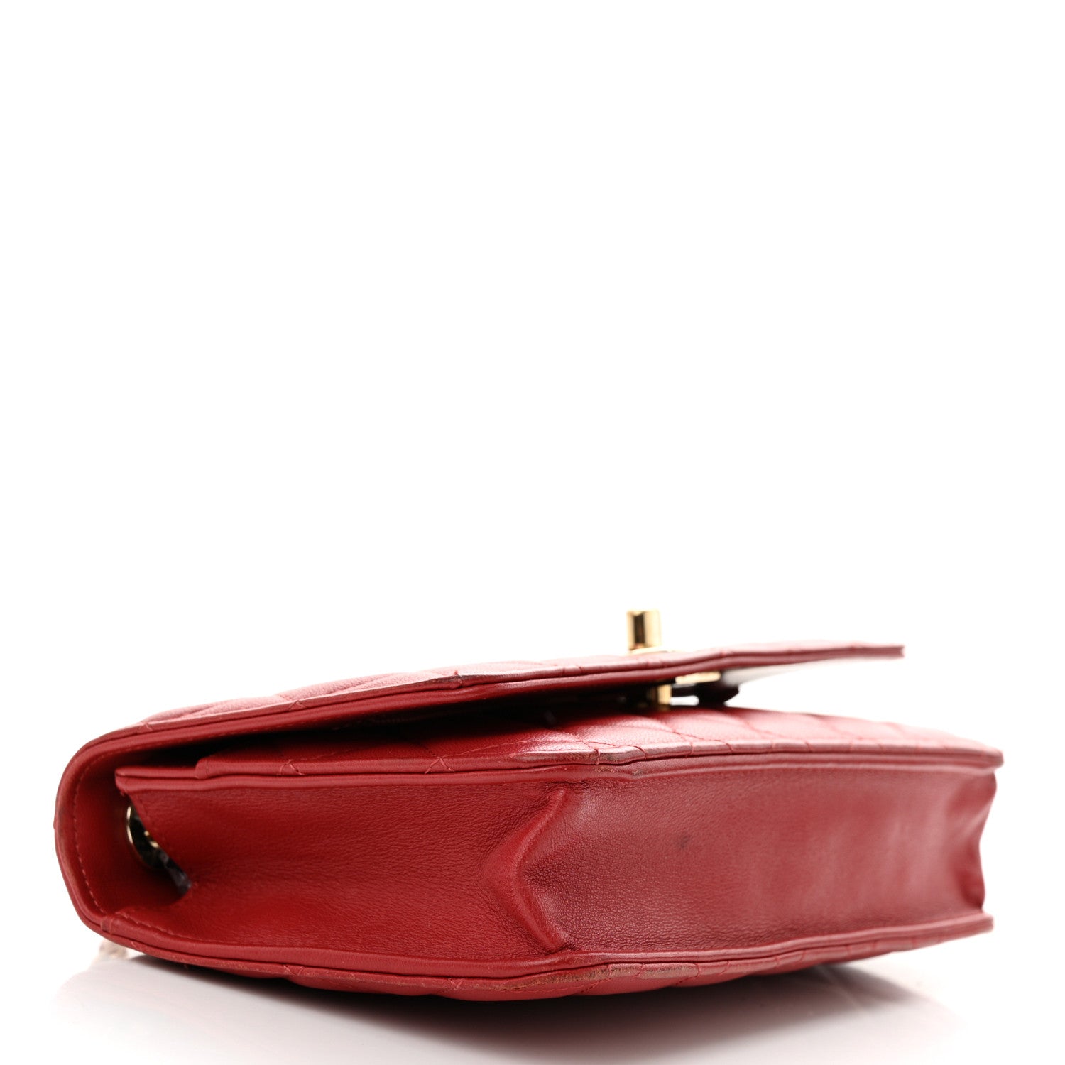 Chanel Lambskin Quilted Trendy CC Wallet On Chain WOC Red 4 of 16