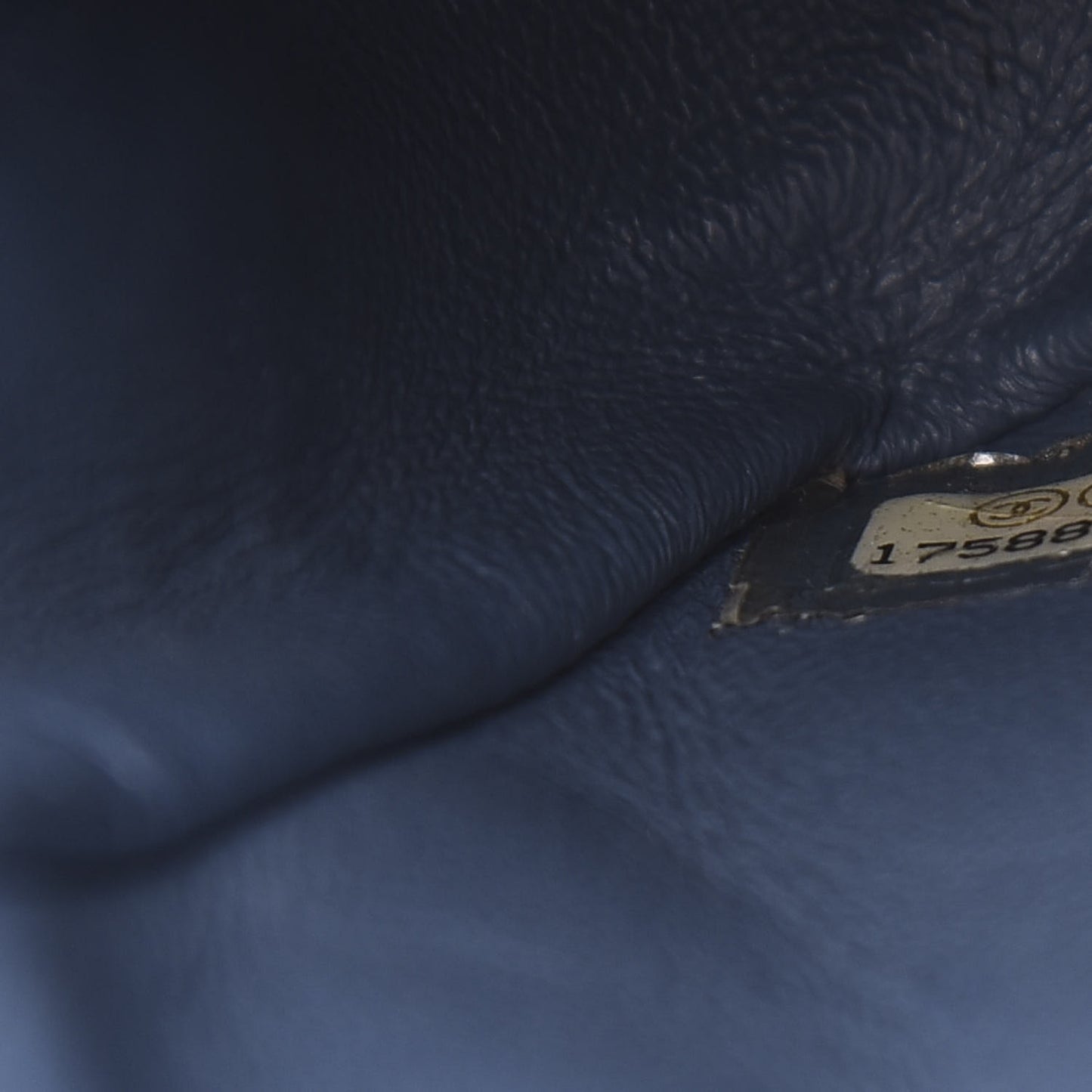 Lambskin Quilted Mini Square Flap Blue