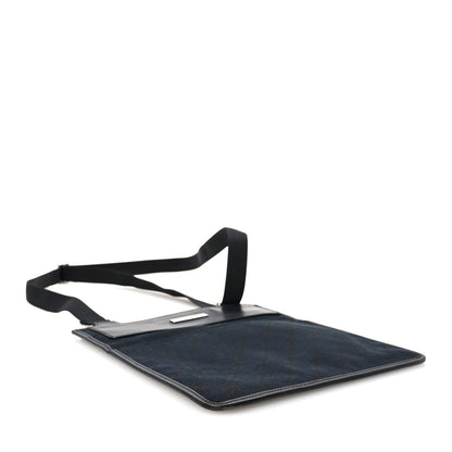 Gucci GG Monogram Messenger Crossbody Bag Black Navy 4 of 10