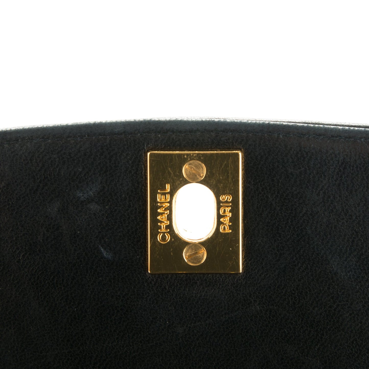 Lambskin Quilted Medium Single Flap Black