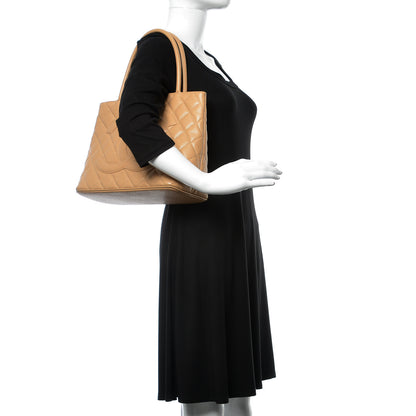 Chanel Caviar Quilted Medallion Tote Beige 2 of 20