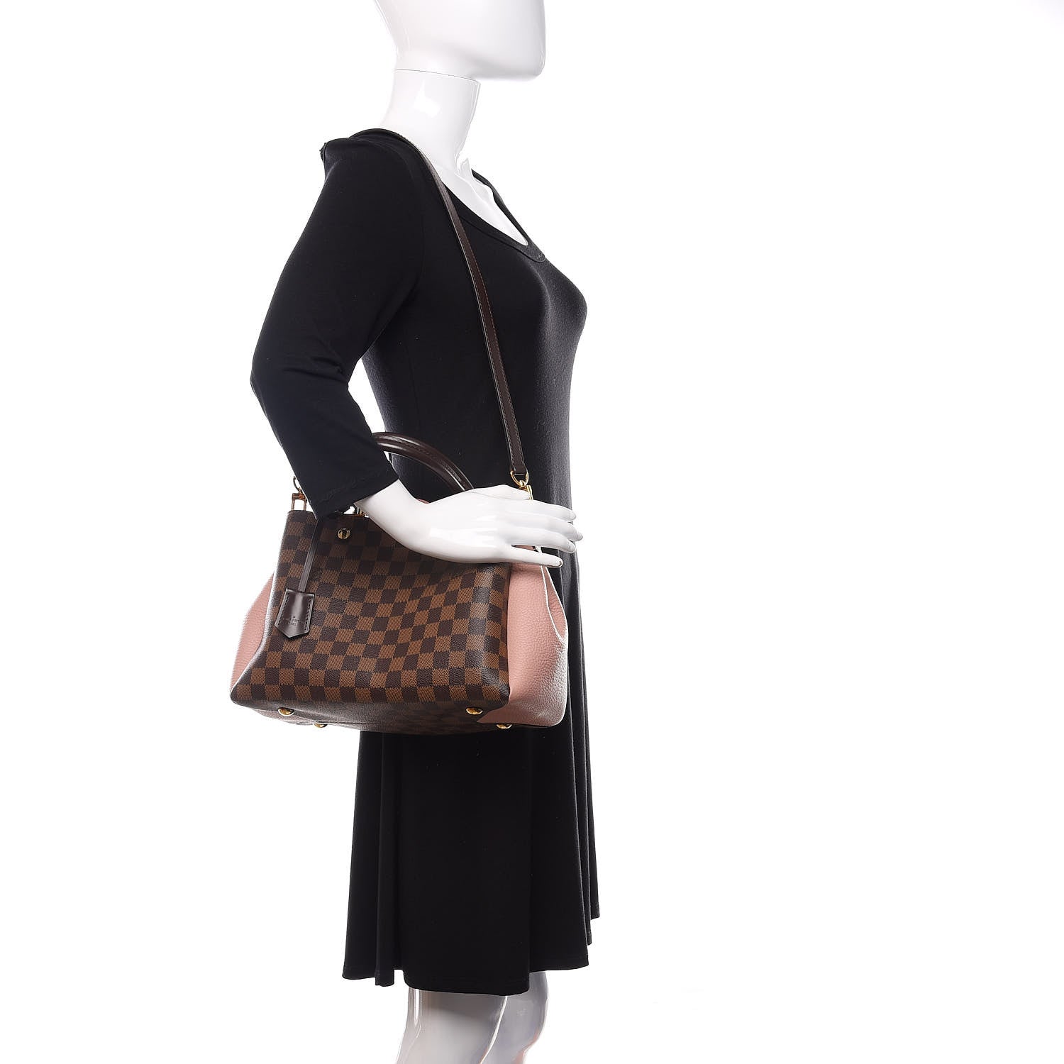 Louis Vuitton Damier Ebene Cuir Taurillon Brittany Magnolia 2 of 11