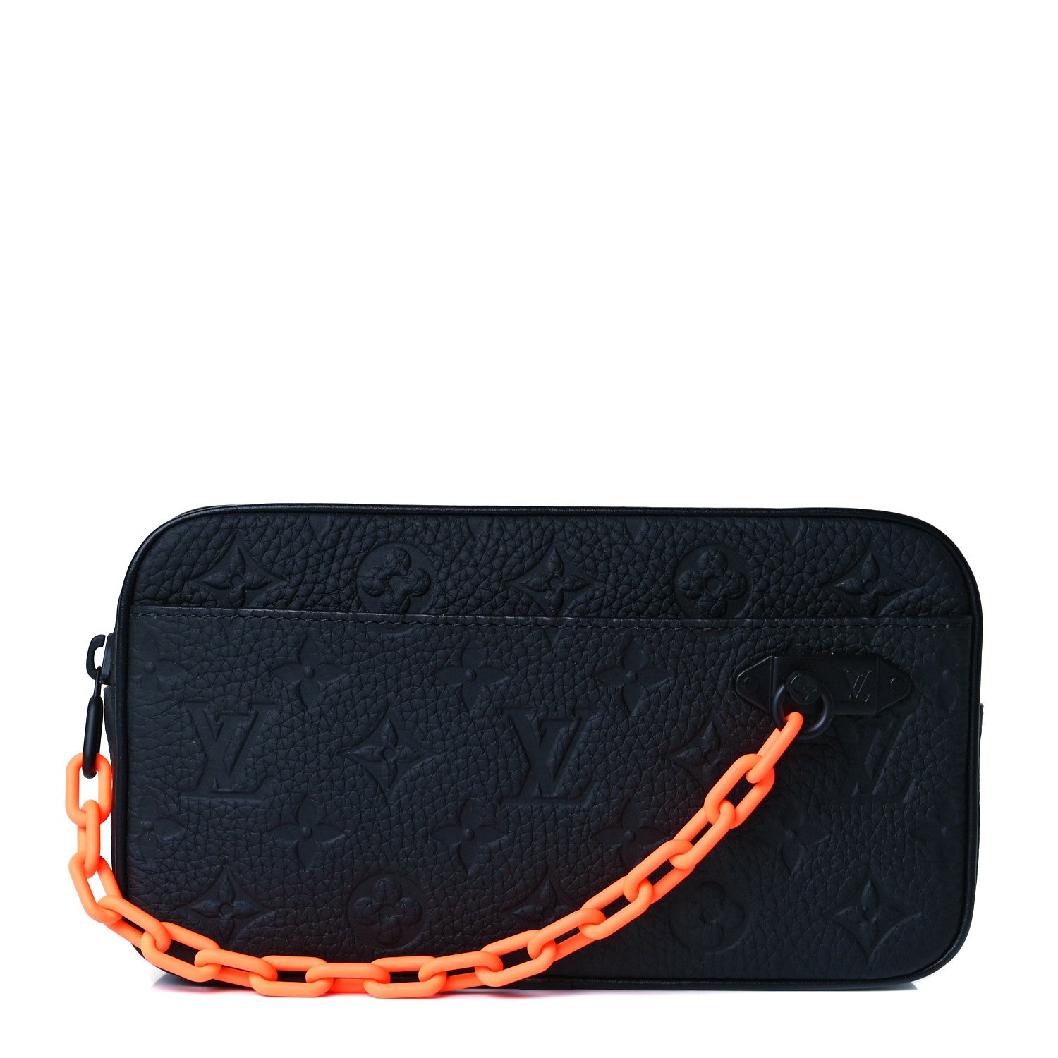 Louis Vuitton Taurillon Monogram Uniformes Solar Ray Soft Pochette Volga Belt Bag Black 1 of 6