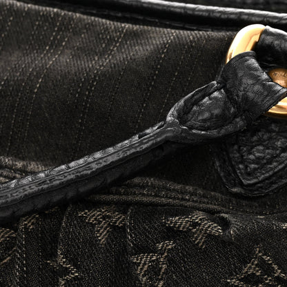 Louis Vuitton Denim Neo Cabby MM Black 19 of 22