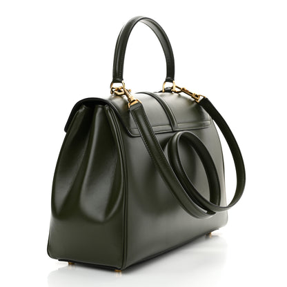 Celine Satinated Calfskin Medium 16 Top Handle Bag Khaki 3 of 12