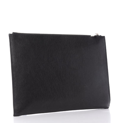Saint Laurent Calfskin Star Rider iPad Pouch Black 3 of 10
