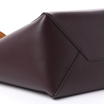 Celine Smooth Calfskin Small Tassel Cabas Phantom Burgundy 7 of 11