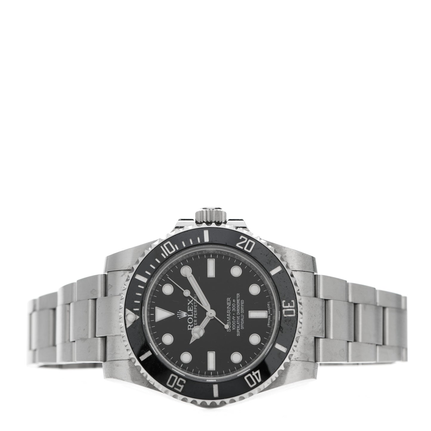 Stainless Steel 40mm Oyster Perpetual Submariner Watch Black 114060