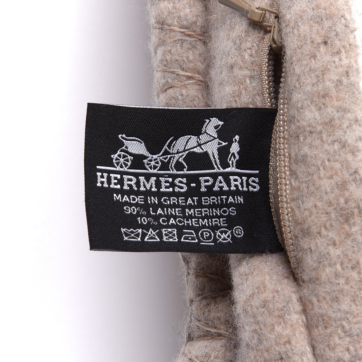 Wool Cashmere Avalon III Pillow PM Coco Camomille