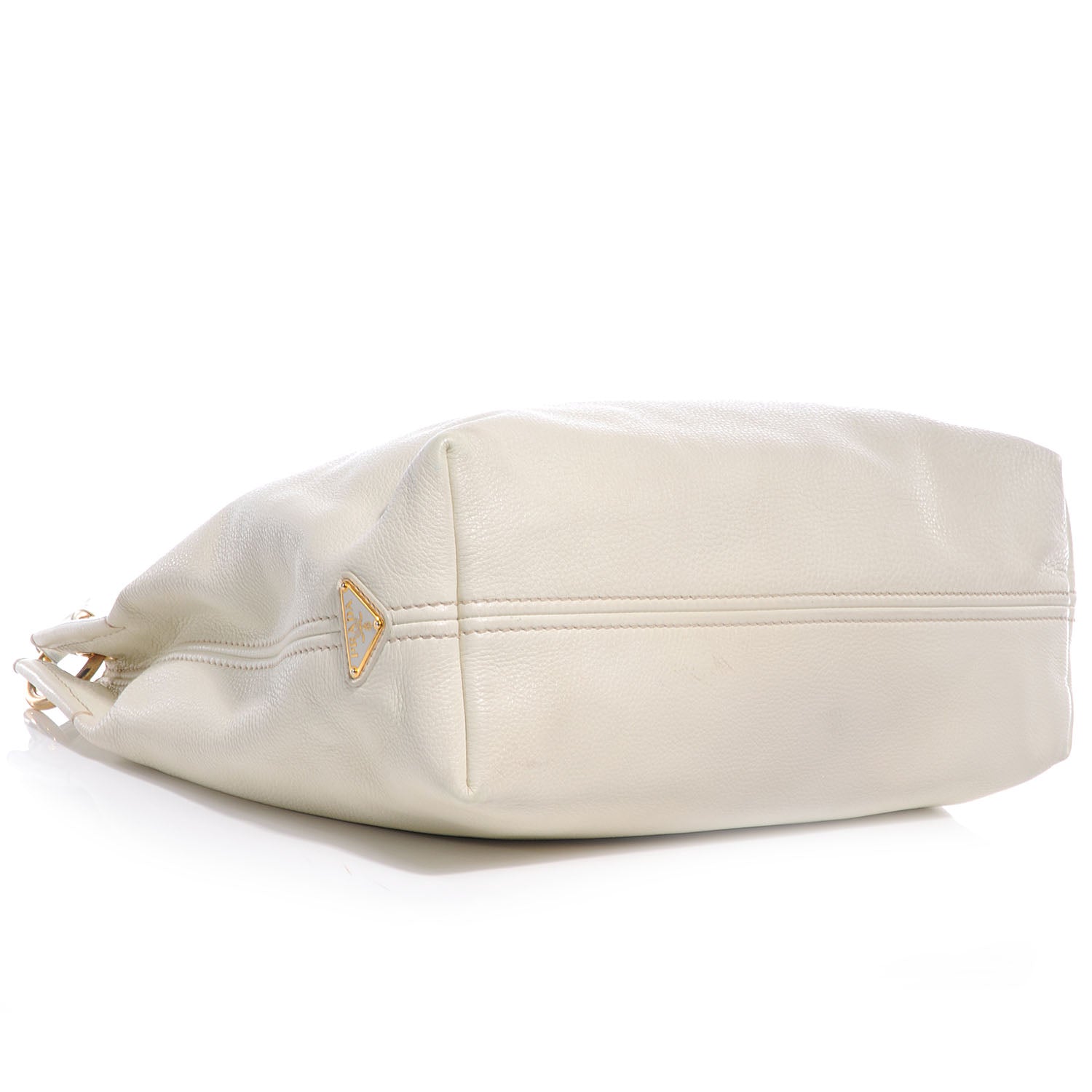 Prada Vitello Daino Sacca Hobo Bianco 4 of 9