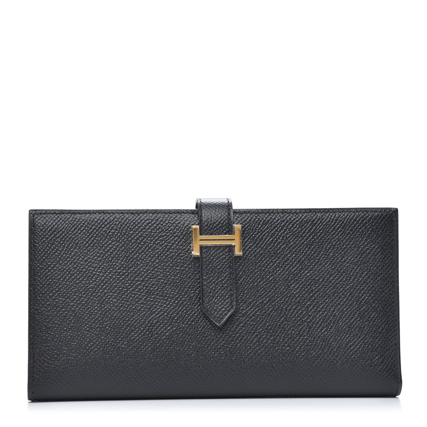 Hermes Epsom Bearn Gusset Wallet Black 1 of 9