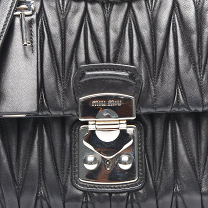 Miu Miu Nappa Matelasse Flap Black 5 of 8