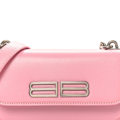 Balenciaga Calfskin Stripe Embossed Gossip Chain Bag XS Candy Pink 7 of 9