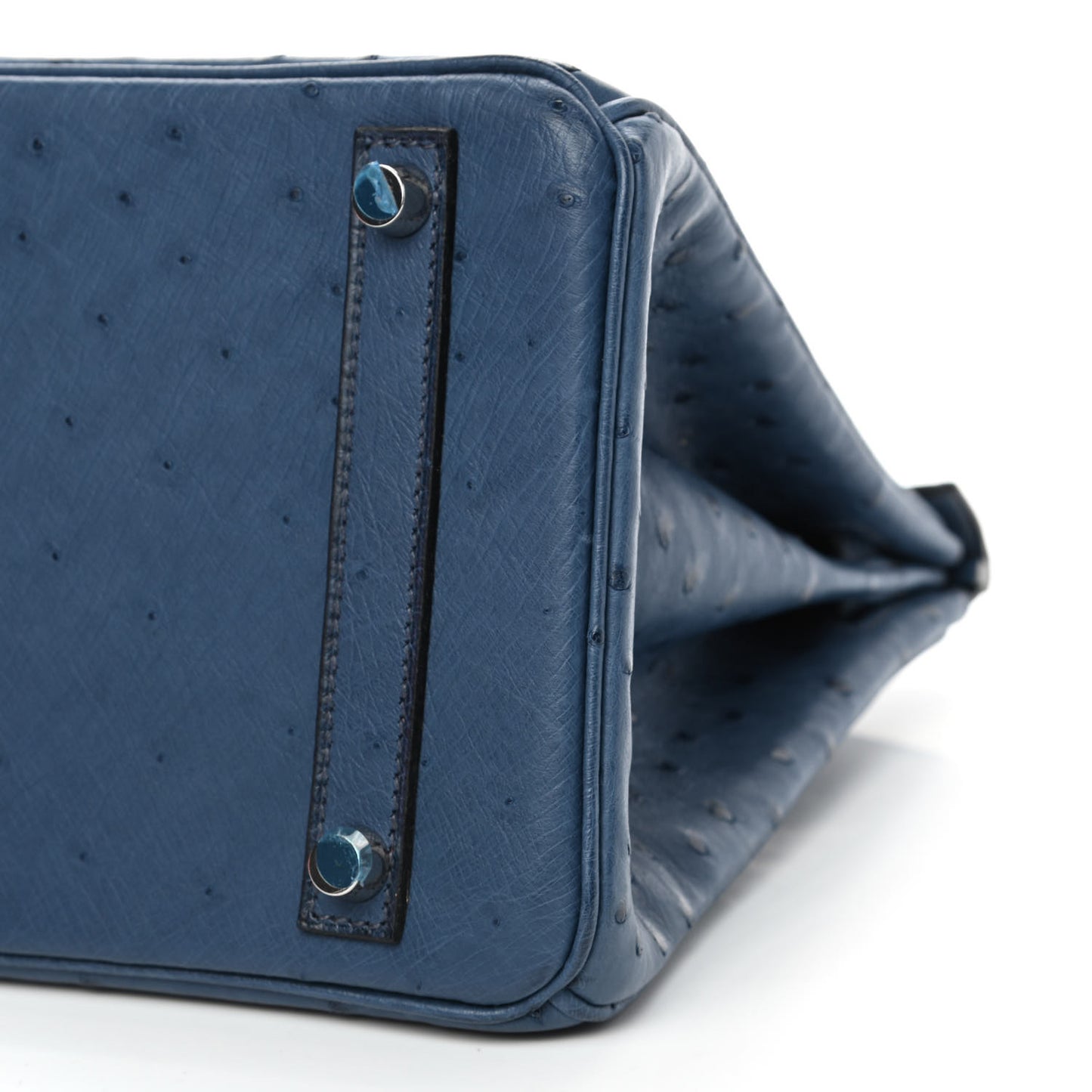 Ostrich Birkin 30 Bleu Roi