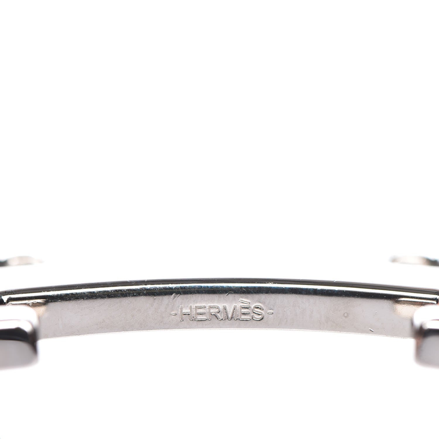 Hermes 32mm Palladium H Belt Buckle Martelee Silver 3 of 5