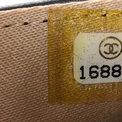 Chanel Lambskin Camellia Embossed Wallet on Chain WOC Black 8 of 11