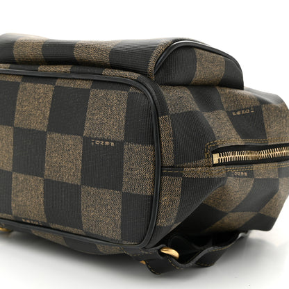 Fendi Coated Canvas Pequin Drawstring Backpack Tobacco 9 of 9