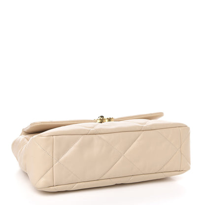 Chanel Goatskin Quilted Medium 19 Flap Beige 4 of 10
