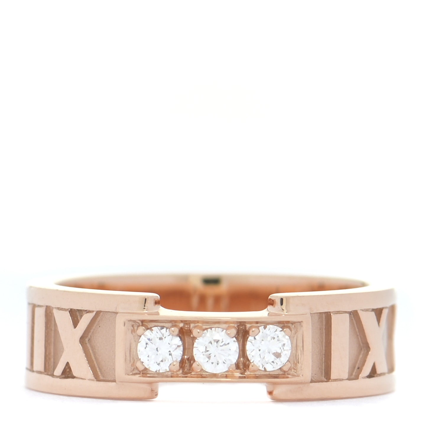 18K Rose Gold Diamond Atlas Ring 49 5