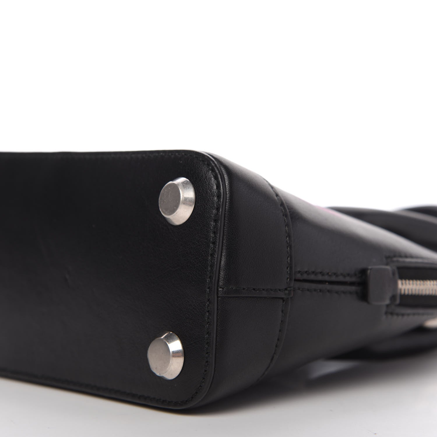 Balenciaga Calfskin I Love Techno XXS Ville Top Handle Bag Black Multicolor 7 of 9