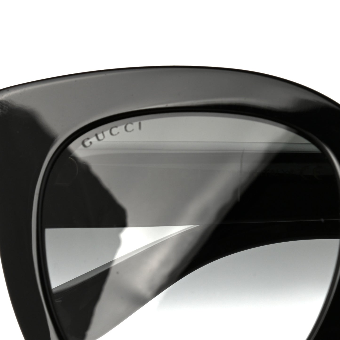 Acetate Crystal Star Round Frame Sunglasses GG0208S Black