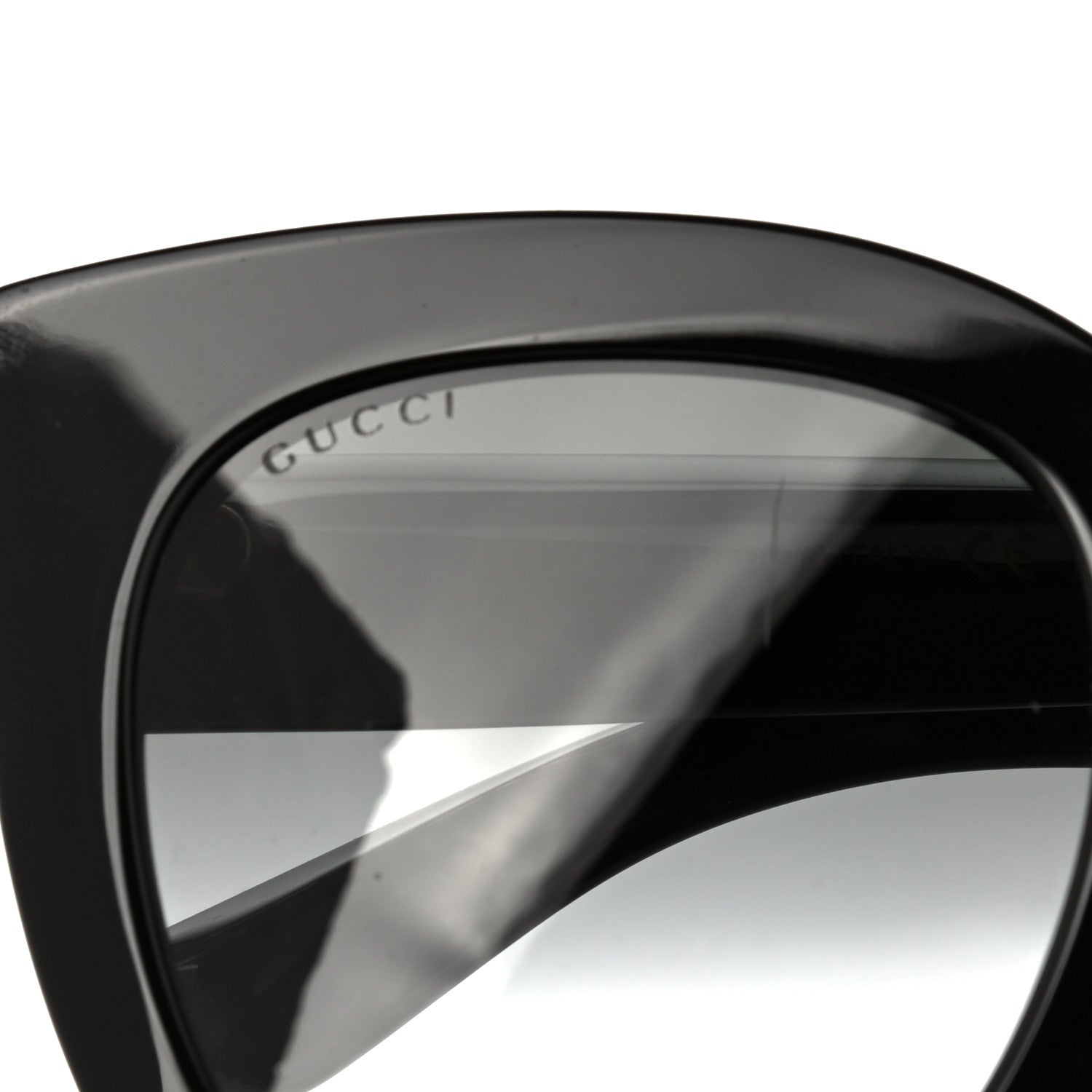 Gucci Acetate Crystal Star Round Frame Sunglasses GG0208S Black 8 of 8