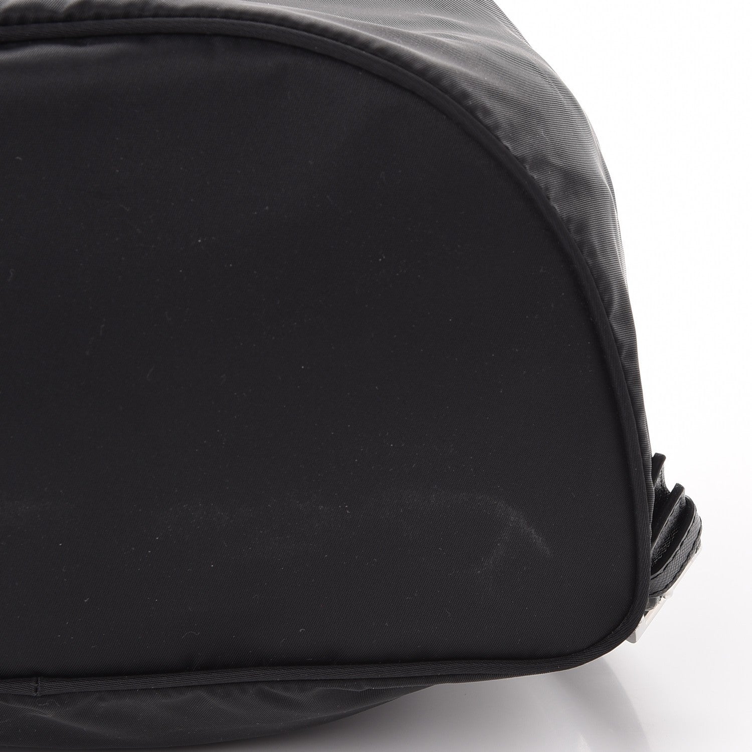 Prada Nylon Vela Saffiano Medium Cinch Backpack Black 11 of 12