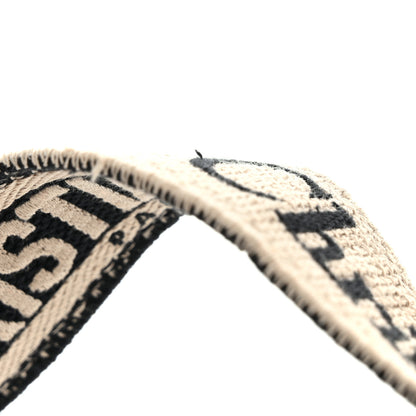 Christian Dior Canvas Embroidered Shoulder Strap Black 9 of 9
