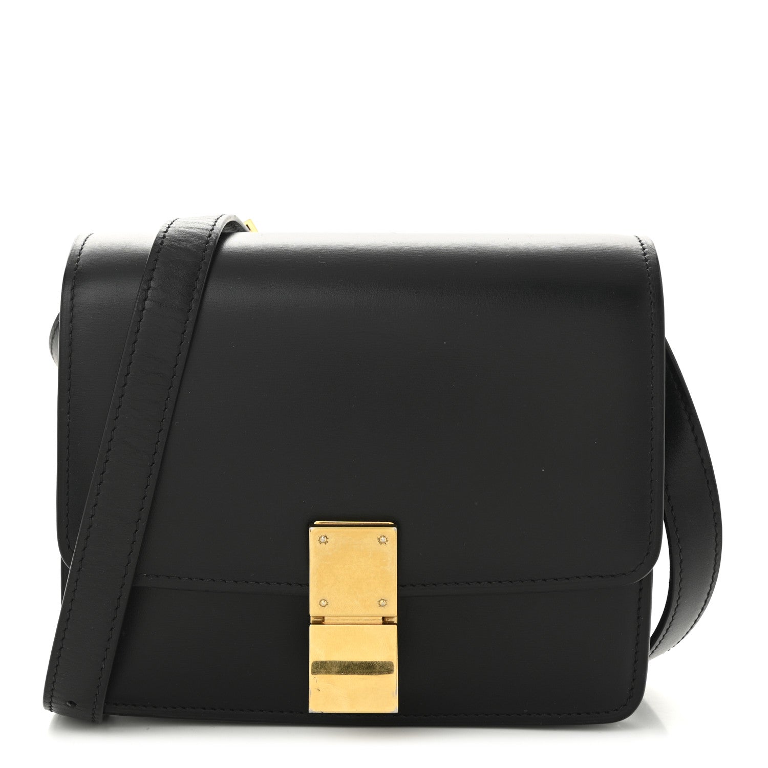 Celine Box Calfskin Small Classic Box Flap Bag Black 1 of 10