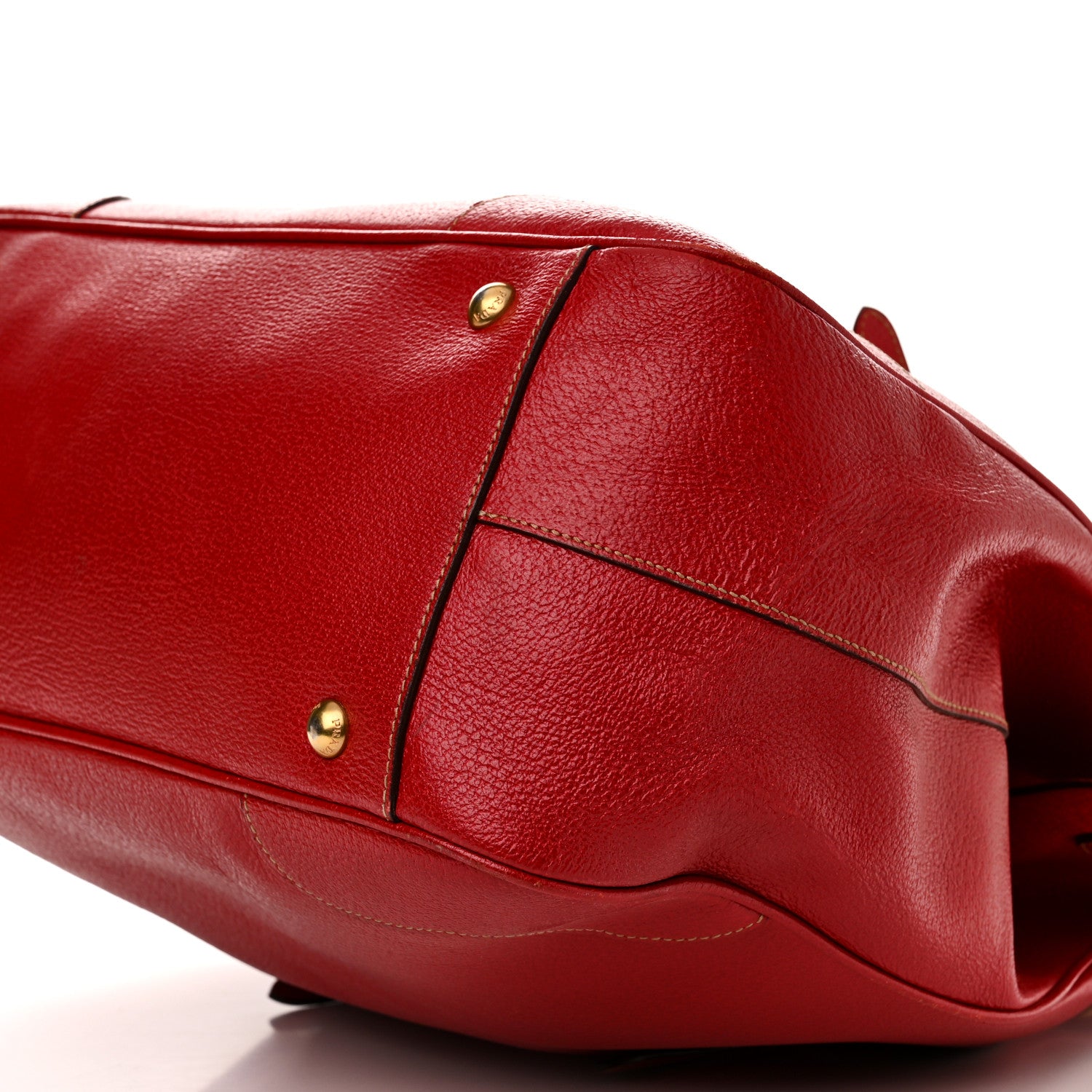 Prada Large Frame Satchel Red 9 of 19