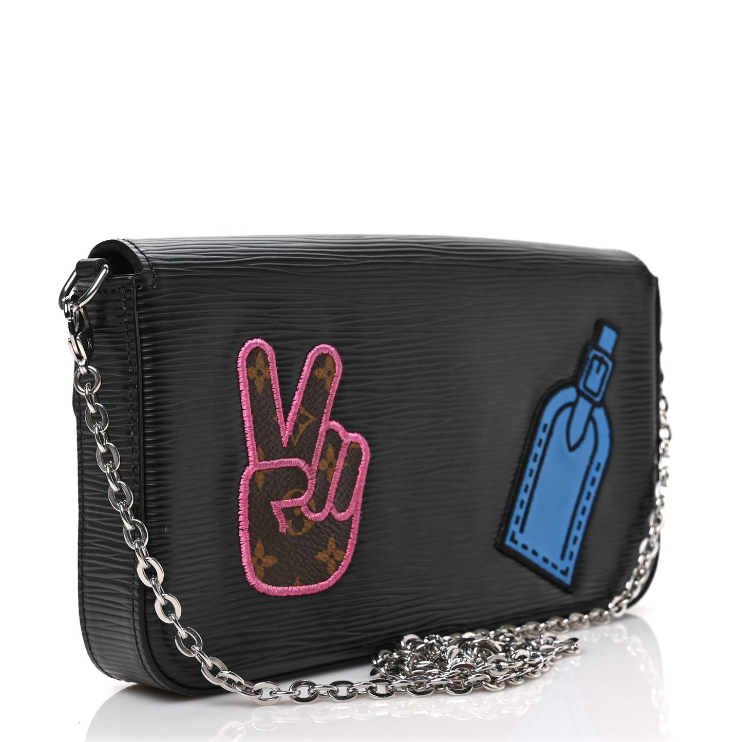Epi LV Stories Pochette Felicie Black