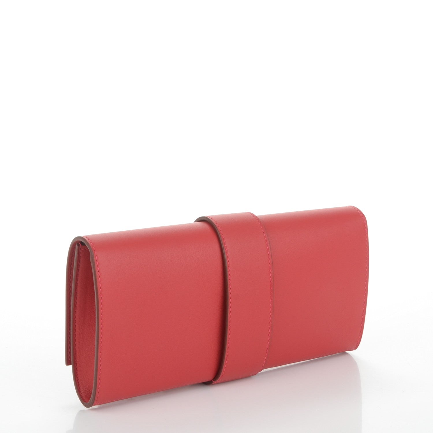 Hermes Tadelakt Medor 23 Clutch Vermillion 3 of 7