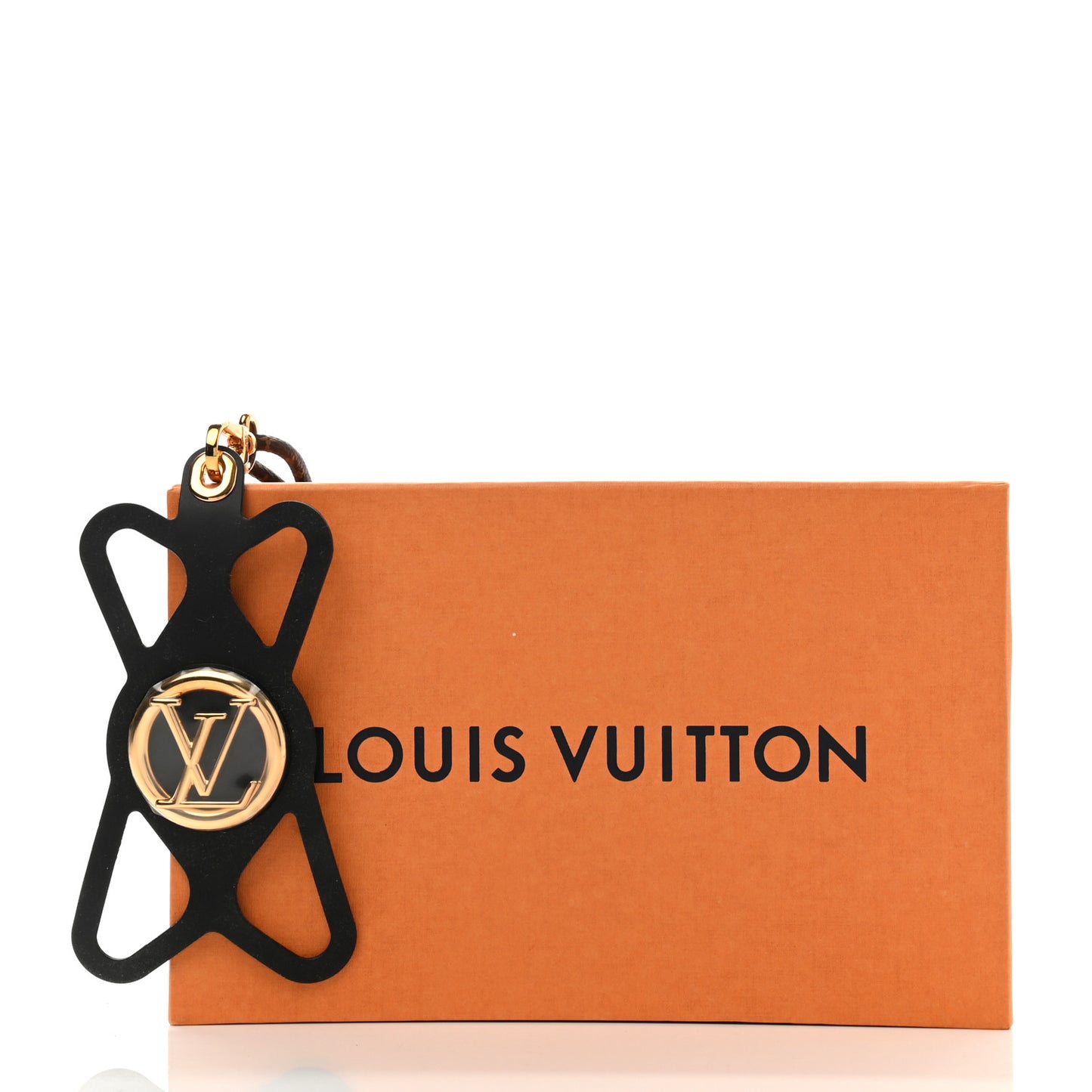 Monogram Silicone Louise Phone Holder Black