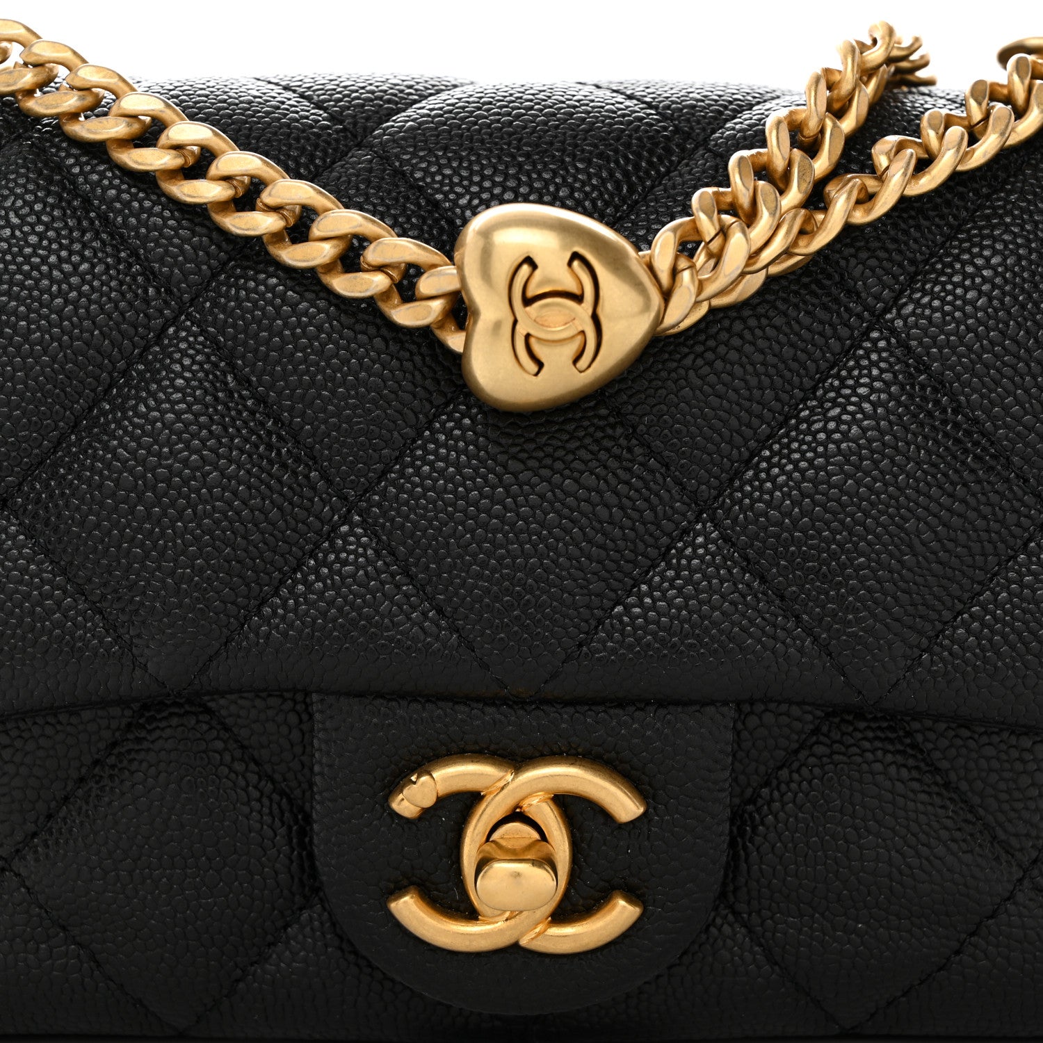 Chanel Caviar Quilted Mini Sweetheart Rectangular Flap Black 8 of 10