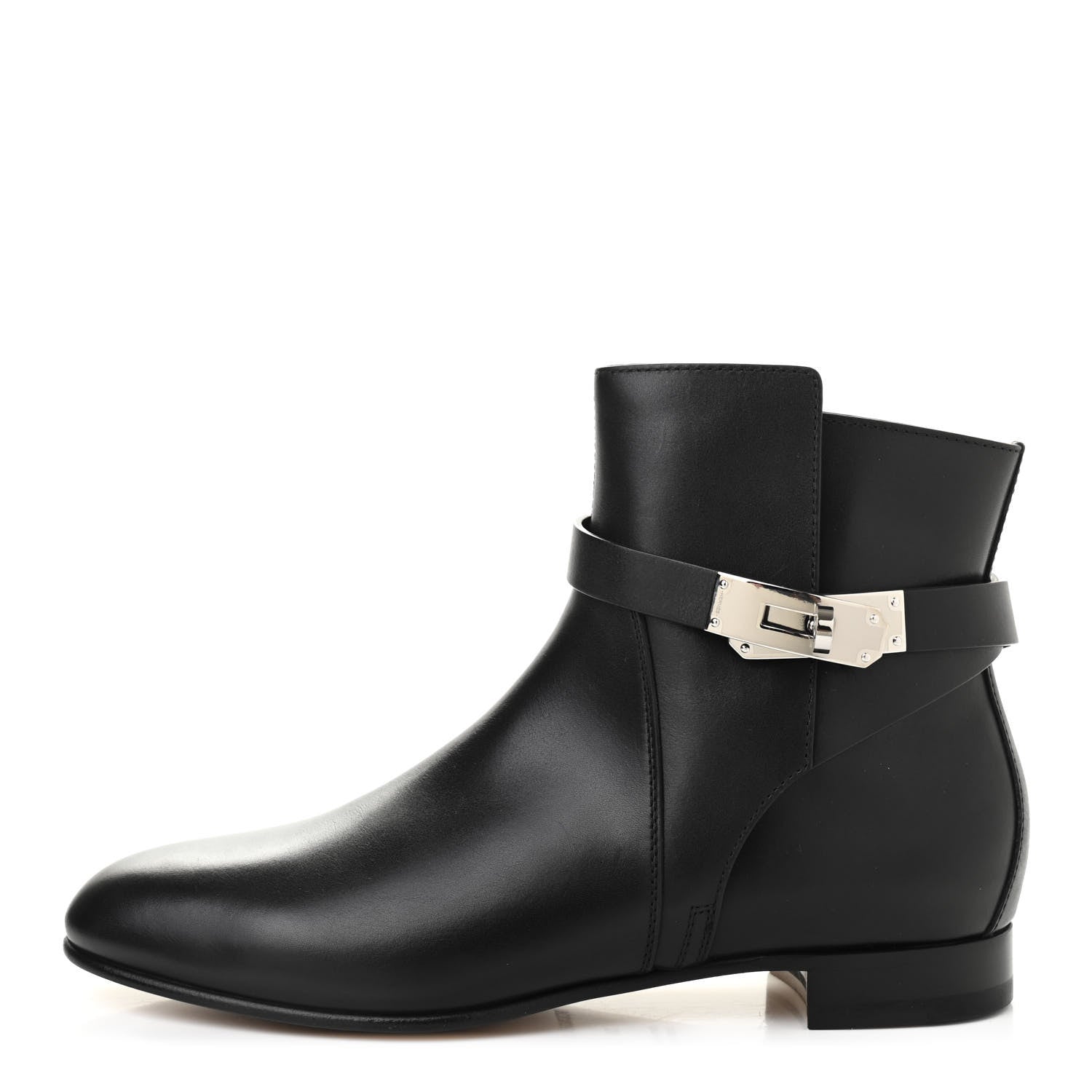 Hermes Calfskin Neo Low Boots 38 Black 1 of 8