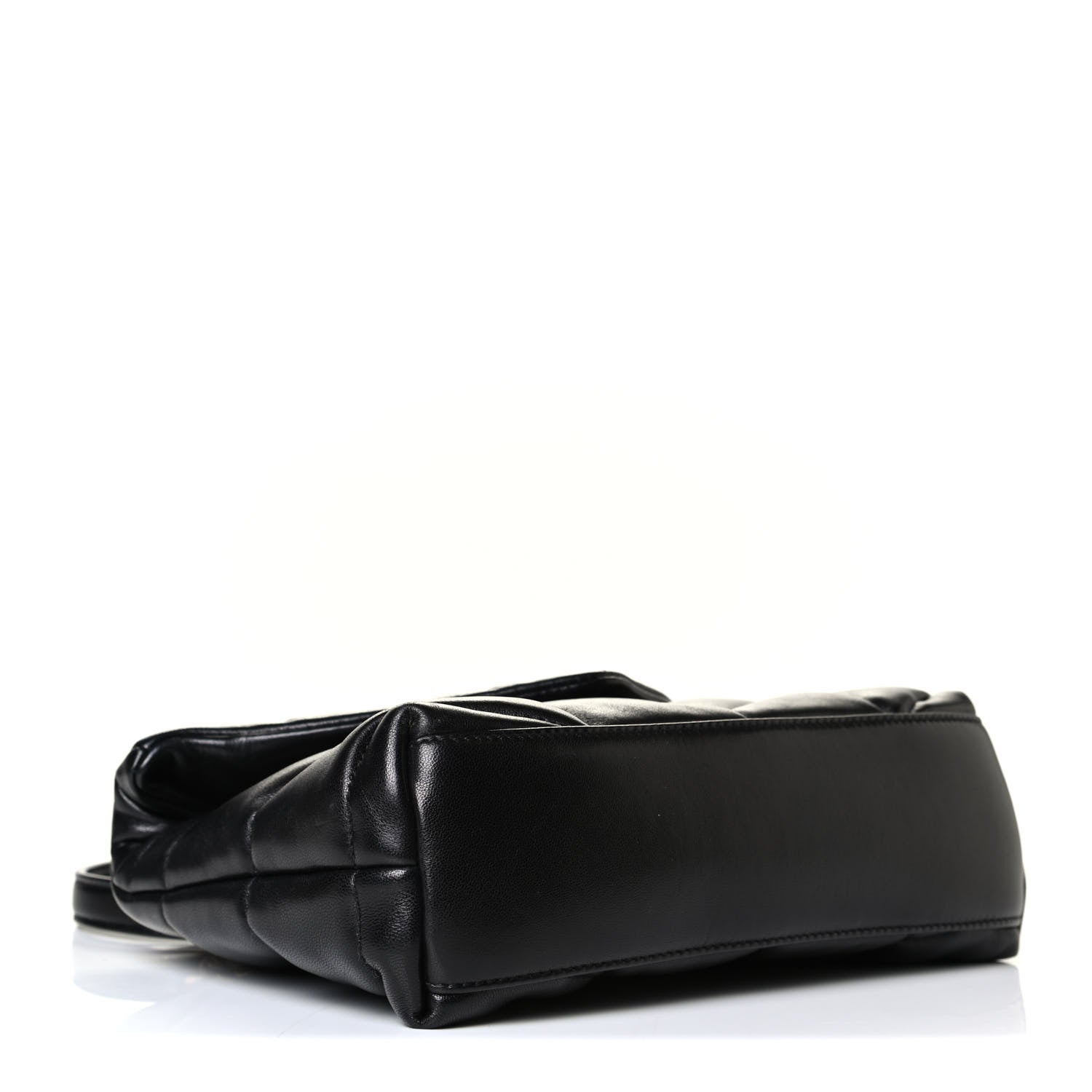 Saint Laurent Lambskin Quilted Toy Loulou Puffer Monogram Chain Satchel Black 3 of 6
