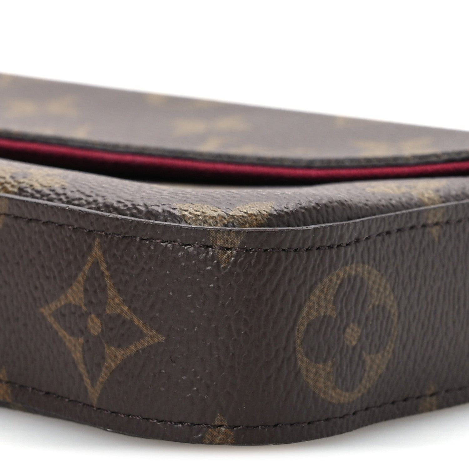 Louis Vuitton Monogram Pochette Felicie Chain Wallet Fuchsia 10 of 11