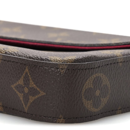 Louis Vuitton Monogram Pochette Felicie Chain Wallet Fuchsia 10 of 11