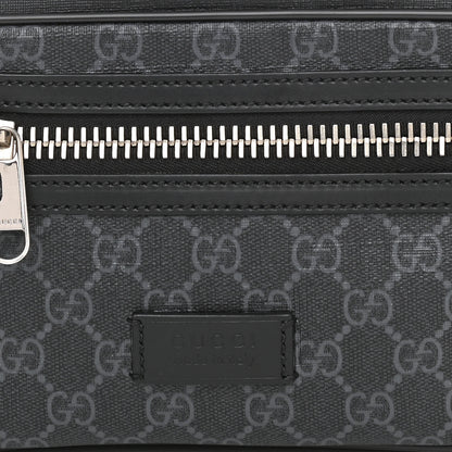 Gucci Soft GG Supreme Monogram Web Belt Bag Black Grey 8 of 11