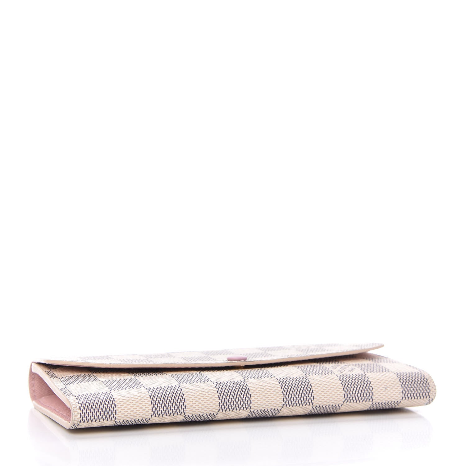Louis Vuitton Damier Azur Emilie Wallet Rose Ballerine 4 of 10