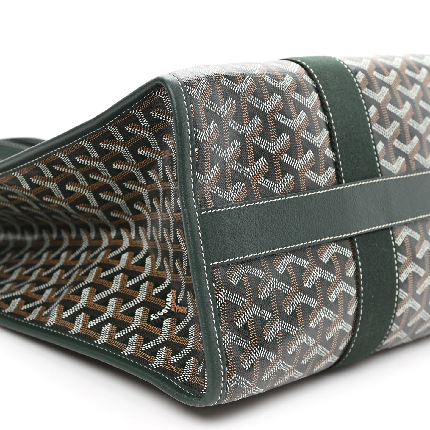 Goyardine Villette MM Tote Green