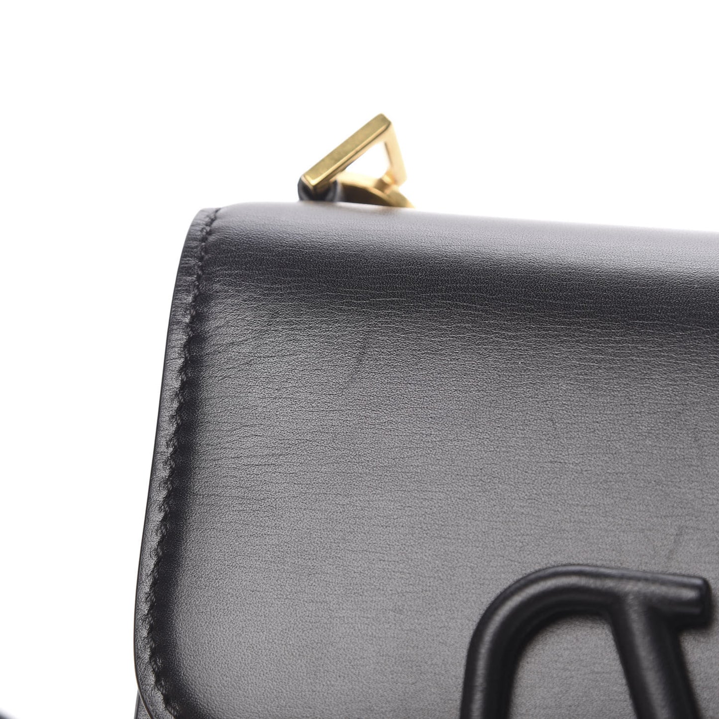 Smooth Calfskin Small VSling Shoulder Bag Black