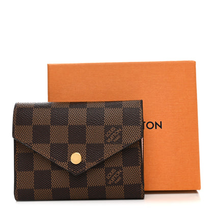 Louis Vuitton Damier Ebene Victorine Wallet Rose Ballerine 8 of 8
