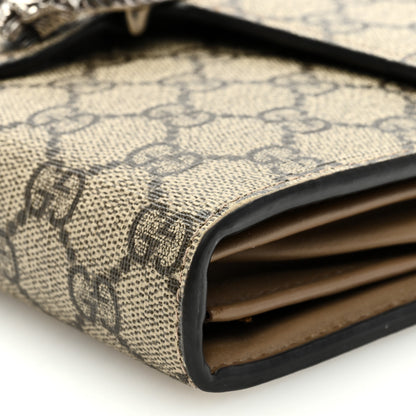 Gucci GG Supreme Monogram Mini Dionysus Chain Wallet Beige Taupe 8 of 9